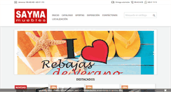 Desktop Screenshot of mueblesayma.com