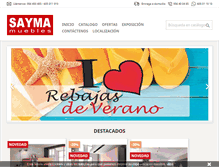 Tablet Screenshot of mueblesayma.com